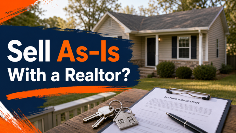Arkansas homeowner comparing selling a house as-is with a realtor or direct buyer