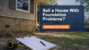 Sell a house with foundation problems as-is in Arkansas
