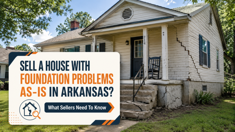 Can you sell a house with foundation problems as-is in Arkansas