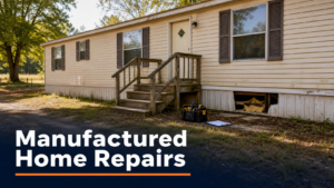Manufactured home needing repairs in Arkansas