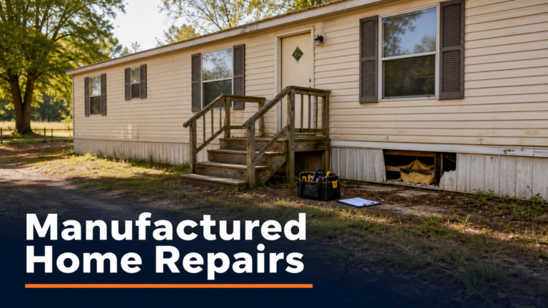 Manufactured home needing repairs in Arkansas