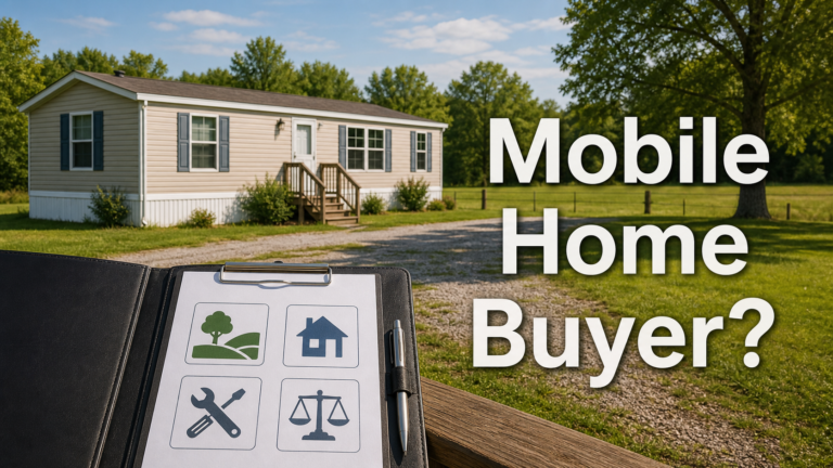 Manufactured home on Arkansas land with buyer comparison checklist