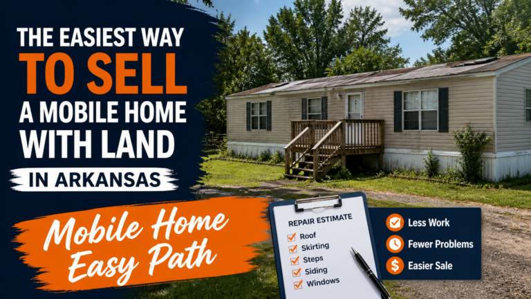 Mobile home on Arkansas land with easy sale path checklist