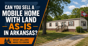 Can you sell a mobile home with land as-is in Arkansas