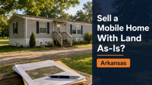 Can you sell a mobile home with land as-is in Arkansas