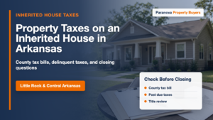 Property taxes on an inherited house in Arkansas