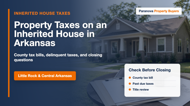 Property taxes on an inherited house in Arkansas
