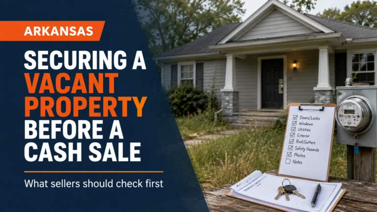 Securing a vacant property in Arkansas before a cash sale