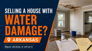 Selling a house with water damage in Arkansas