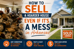 how to sell a hoarder house even if it's a mess in Arkansas