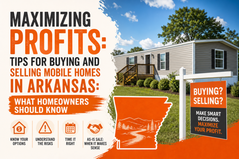 Featured image for Maximizing Profits: Tips for Buying and Selling Mobile Homes in Arkansas: What Homeowners Should Know