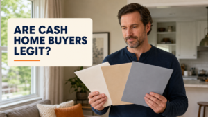Arkansas homeowner comparing several cash home buyer offers