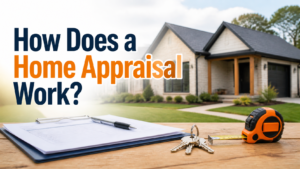 Arkansas home appraisal scene asking How Does a Home Appraisal Work?