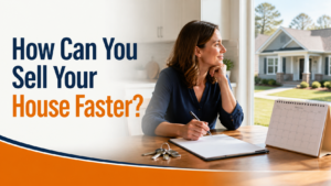 Arkansas house, calendar, and keys illustrating a faster home sale