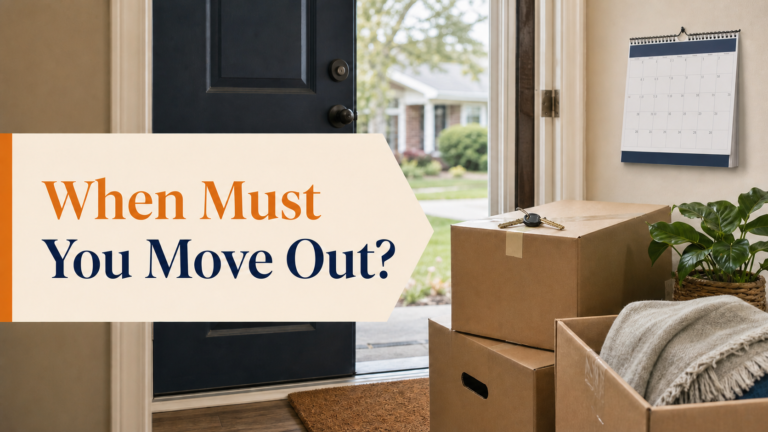 Packed moving boxes, a calendar, and house keys in a Central Arkansas home after foreclosure