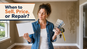 Arkansas homeowner comparing timing, pricing, and repair choices before selling